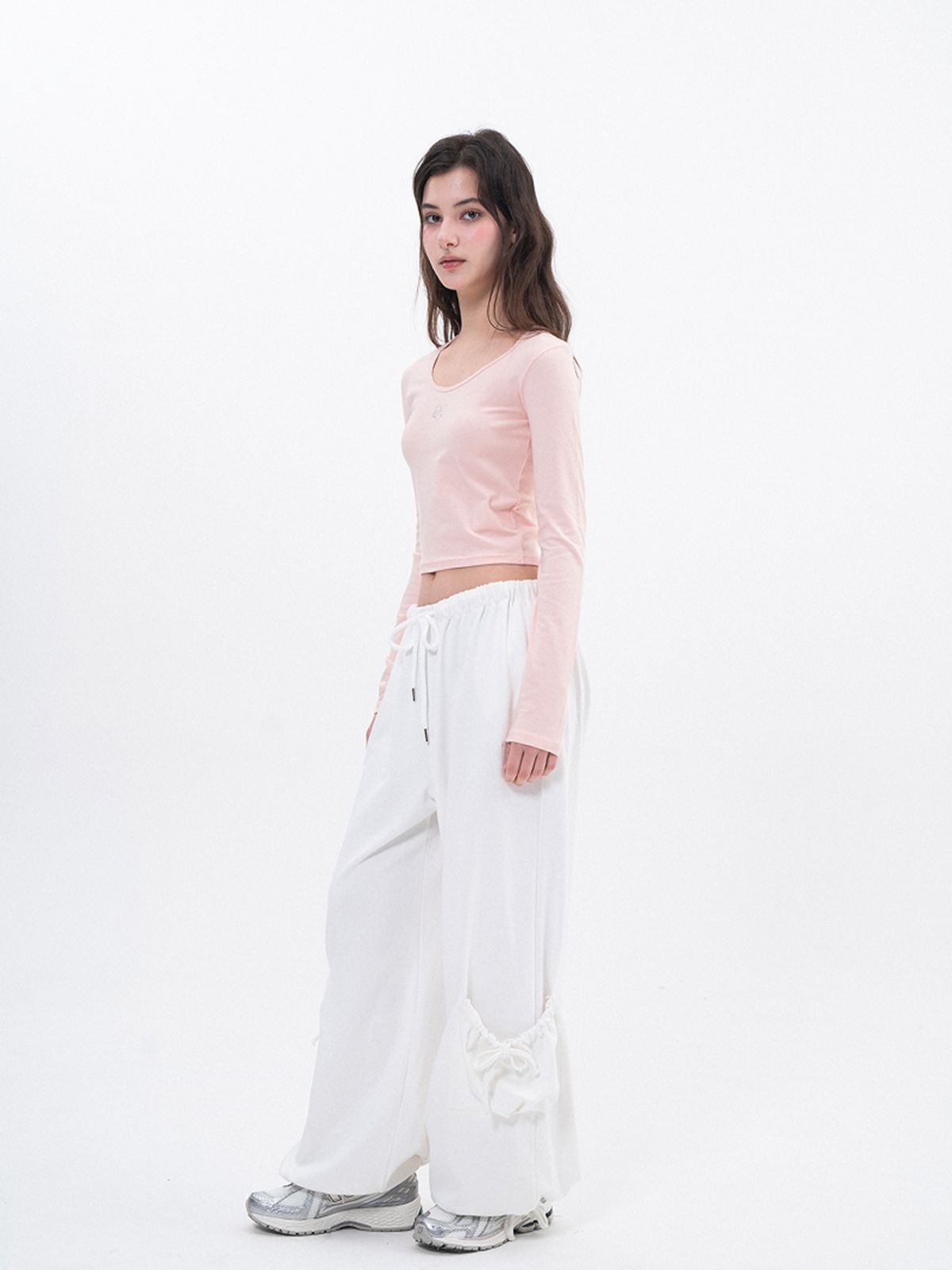 루펀(LOOFUN) Hotfix Crop Sleeve / 핫픽스 크롭 슬리브[Pink]