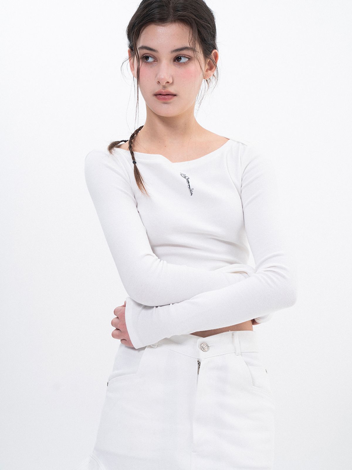 루펀(LOOFUN) Angel Wing Long Sleeve / 엔젤 윙 롱 슬리브 [White]