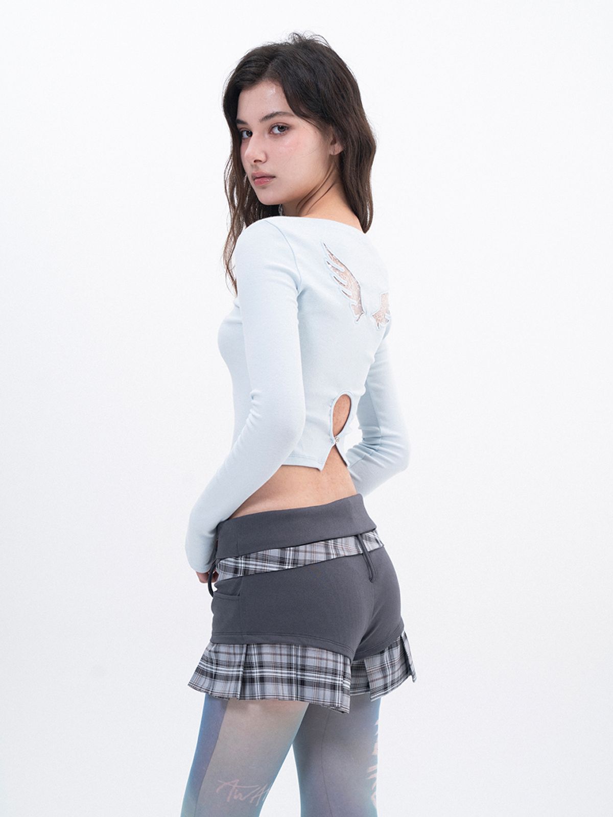 루펀(LOOFUN) Angel Wing Long Sleeve / 엔젤 윙 롱 슬리브 [Sky Blue]