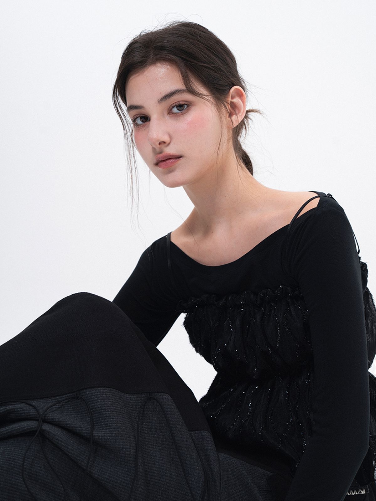 루펀(LOOFUN) Jelly Long Sleeve / 젤리 롱 슬리브 [Black]