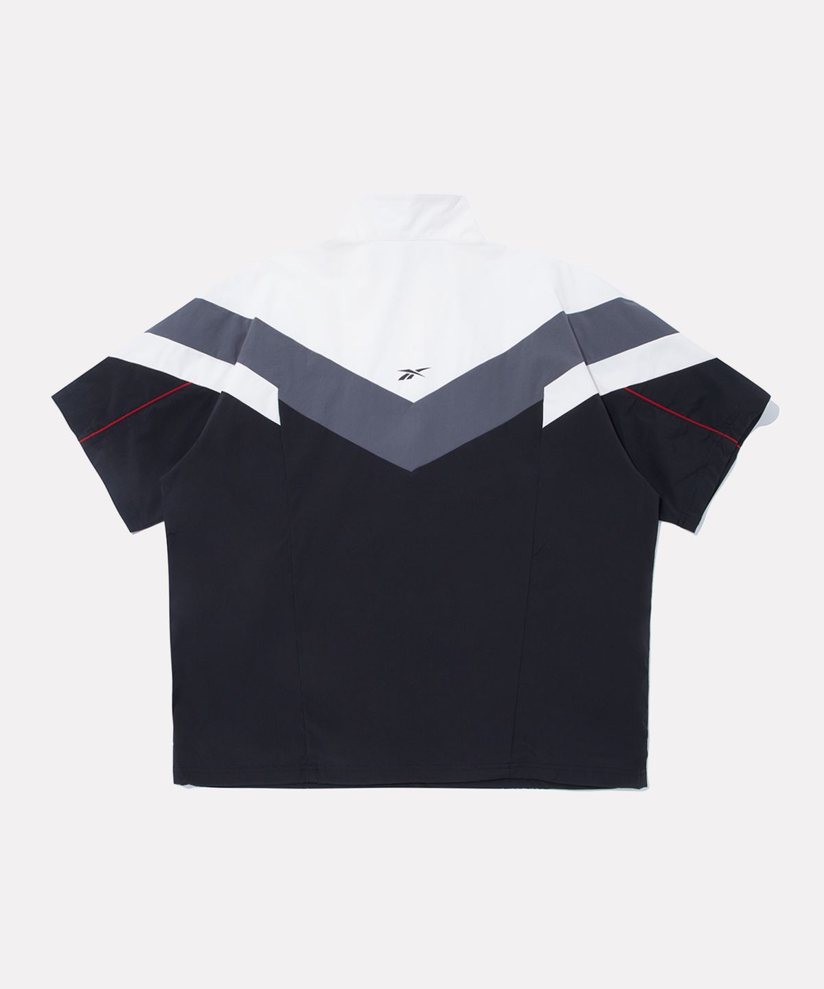 리복(REEBOK) 아이스실드 반팔 아노락 - 블랙:화이트