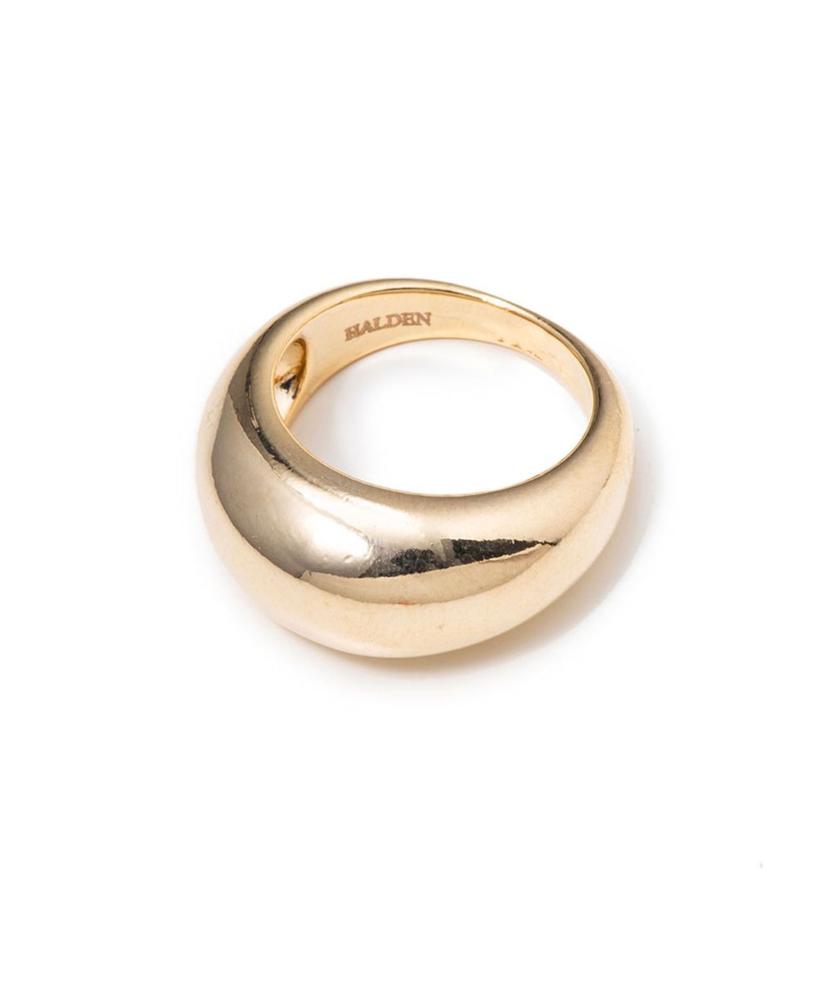 할렌(HALDEN) bold round ring (R018_gold)