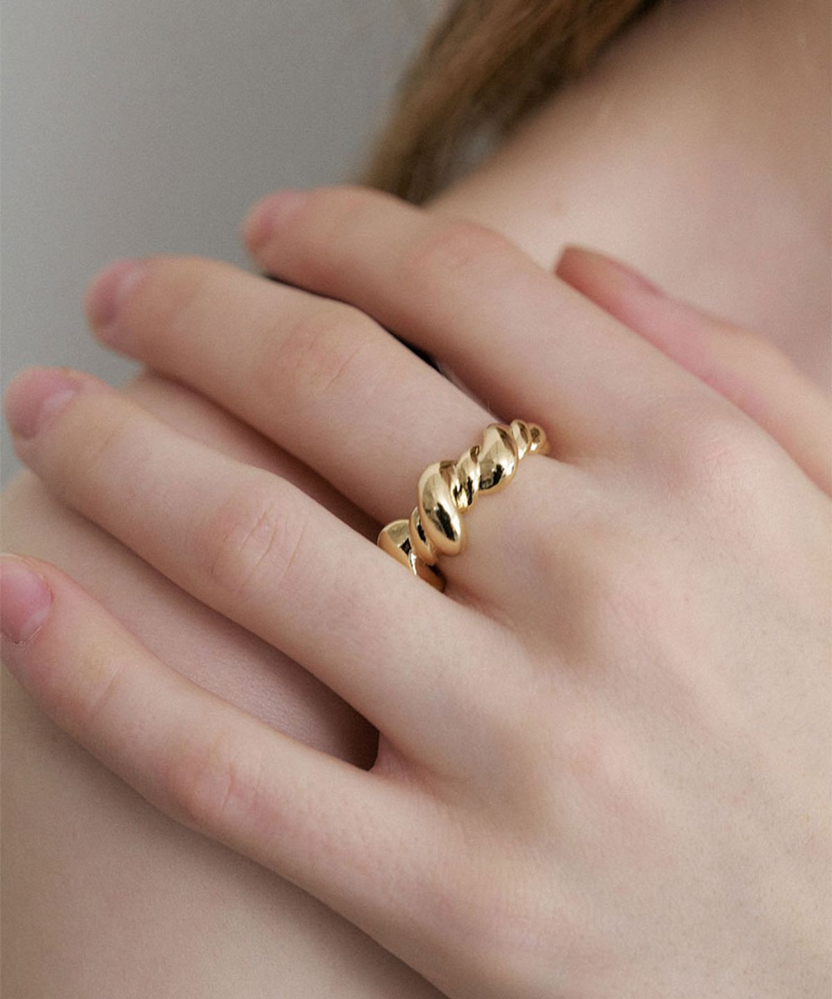 할렌(HALDEN) bold twisted ring (R020_gold)