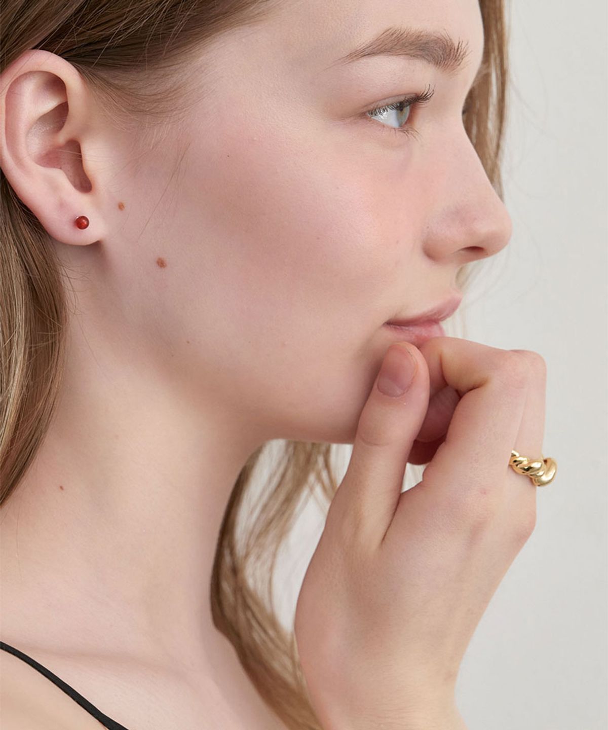 할렌(HALDEN) bold twisted ring (R020_gold)
