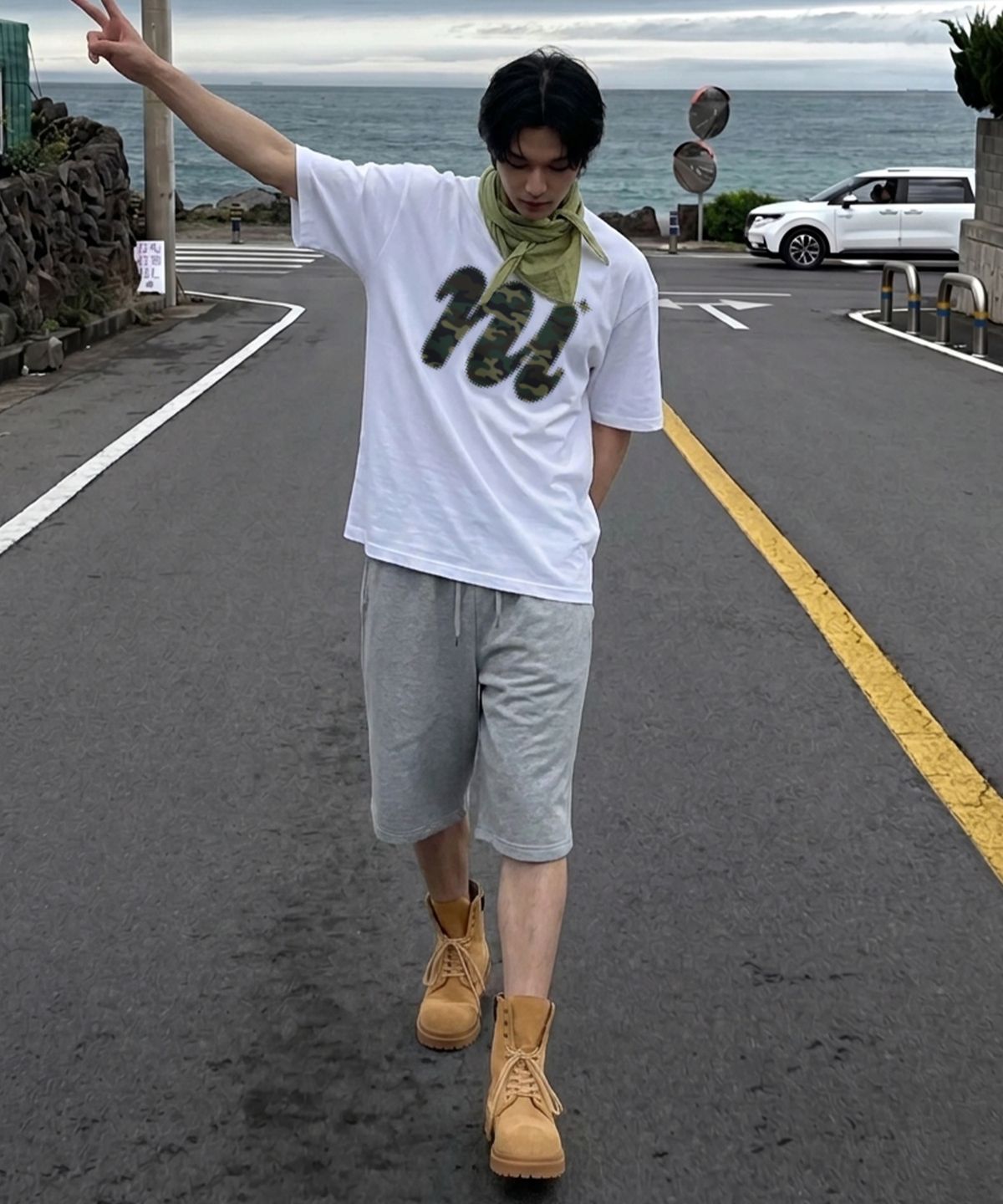 낫유즈얼(NOTUSUAL) 유즈얼 버뮤다 스웻 팬츠 2color