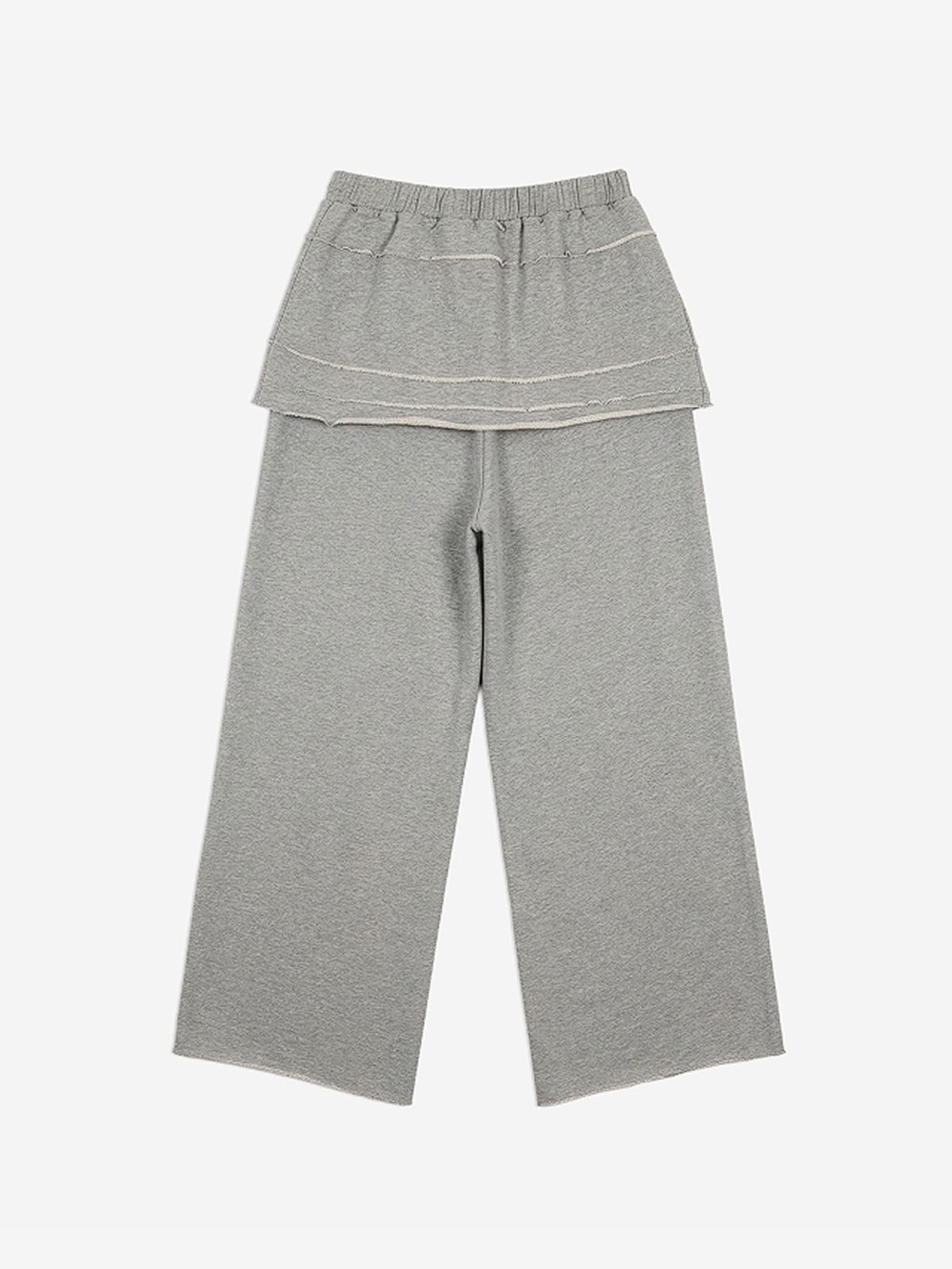 루펀(LOOFUN) Layerd Skirt Pants / 레이어드 스커트 팬츠 [Melange]