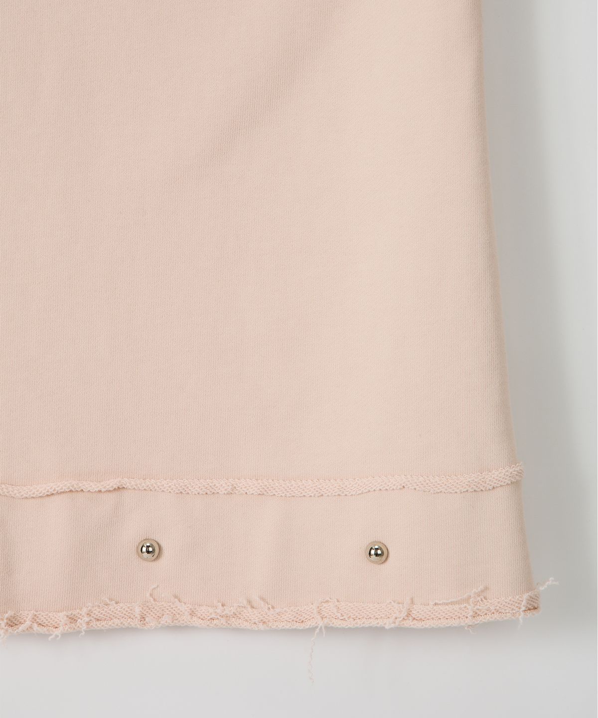 살롱 드 욘(SALON DE YOHN) Studded Sweat Skirt_ Skin Pink