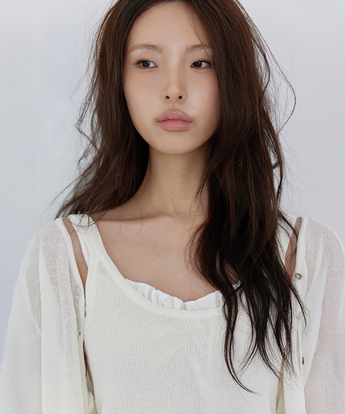 런던다다(LONDONDADA) 2-Piece Knit Cardigan Set, IVORY