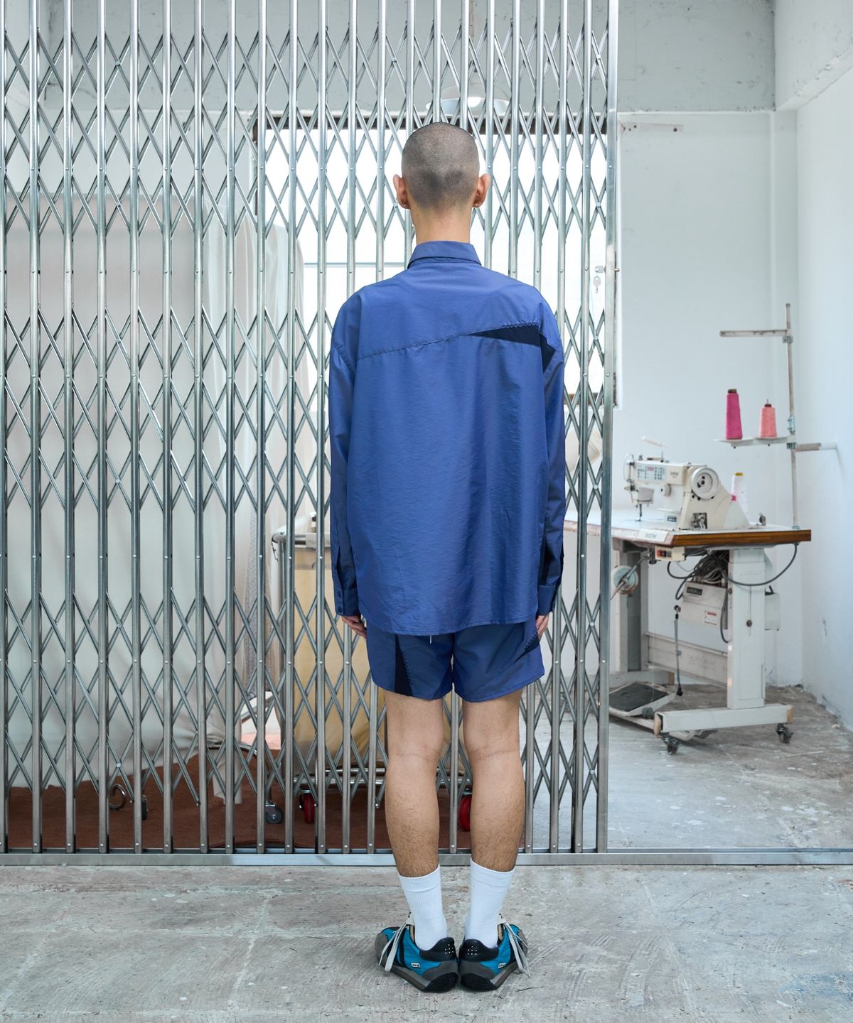 노쿨러스(NOSCOULEURS) UL NYLON SHIRTS 05 BLUE