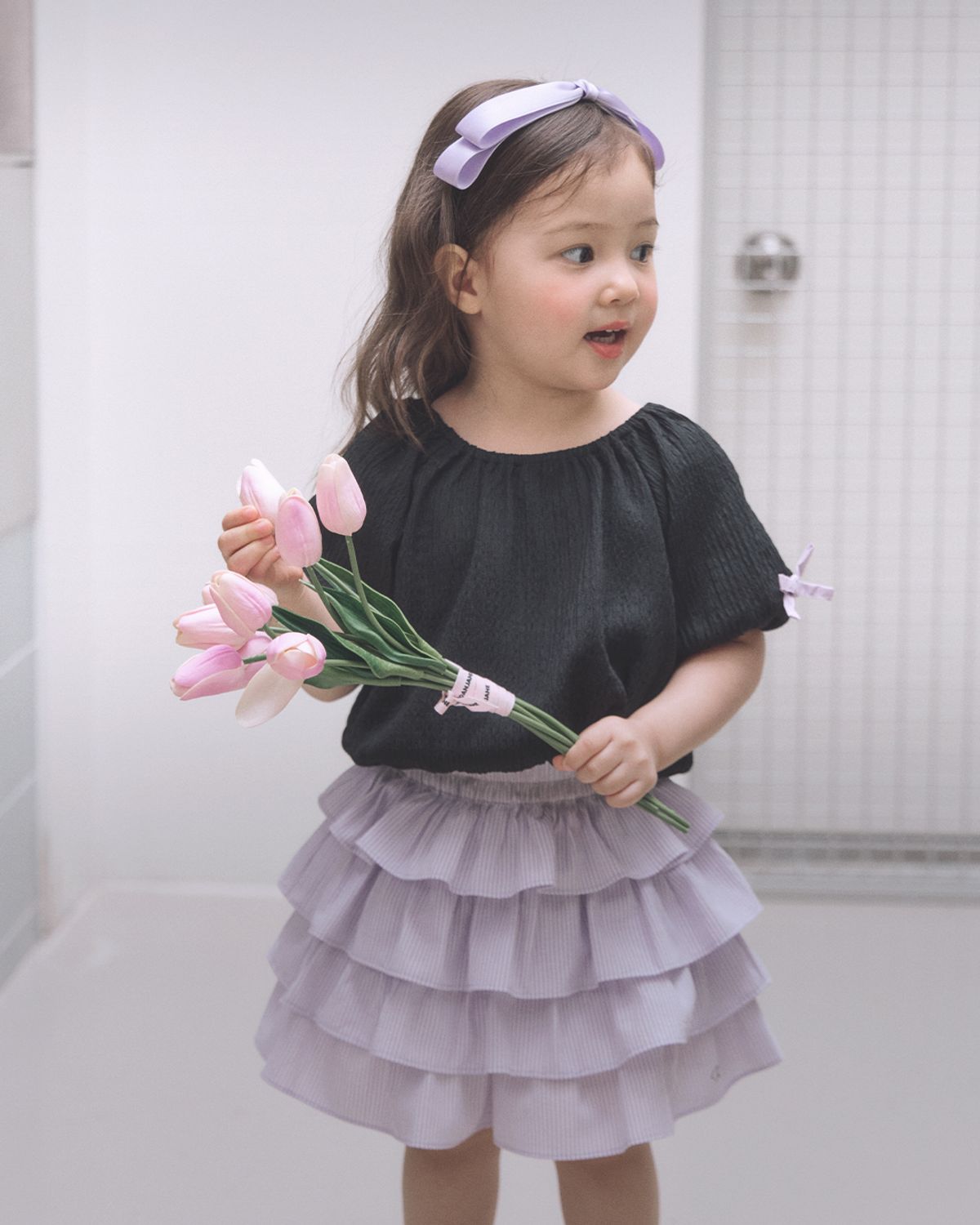 로아앤제인(ROANJANE) (시어서커)아츄 블라우스+블루베리 스커트 팬츠 SET