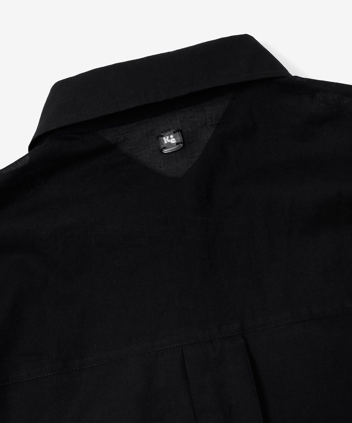 키지코(KIJIKO) ke206. Shirring Pocket Overfit Shirt Black