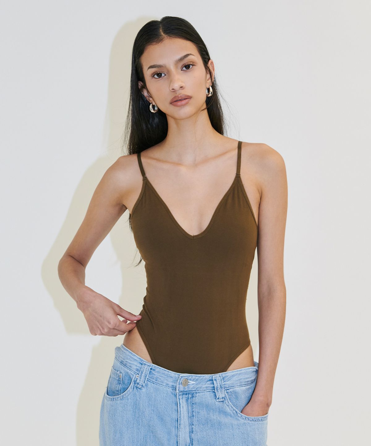 프로젝트 웨이브(PROJECT WAVE) Move V Strap Bodysuit - 4 color