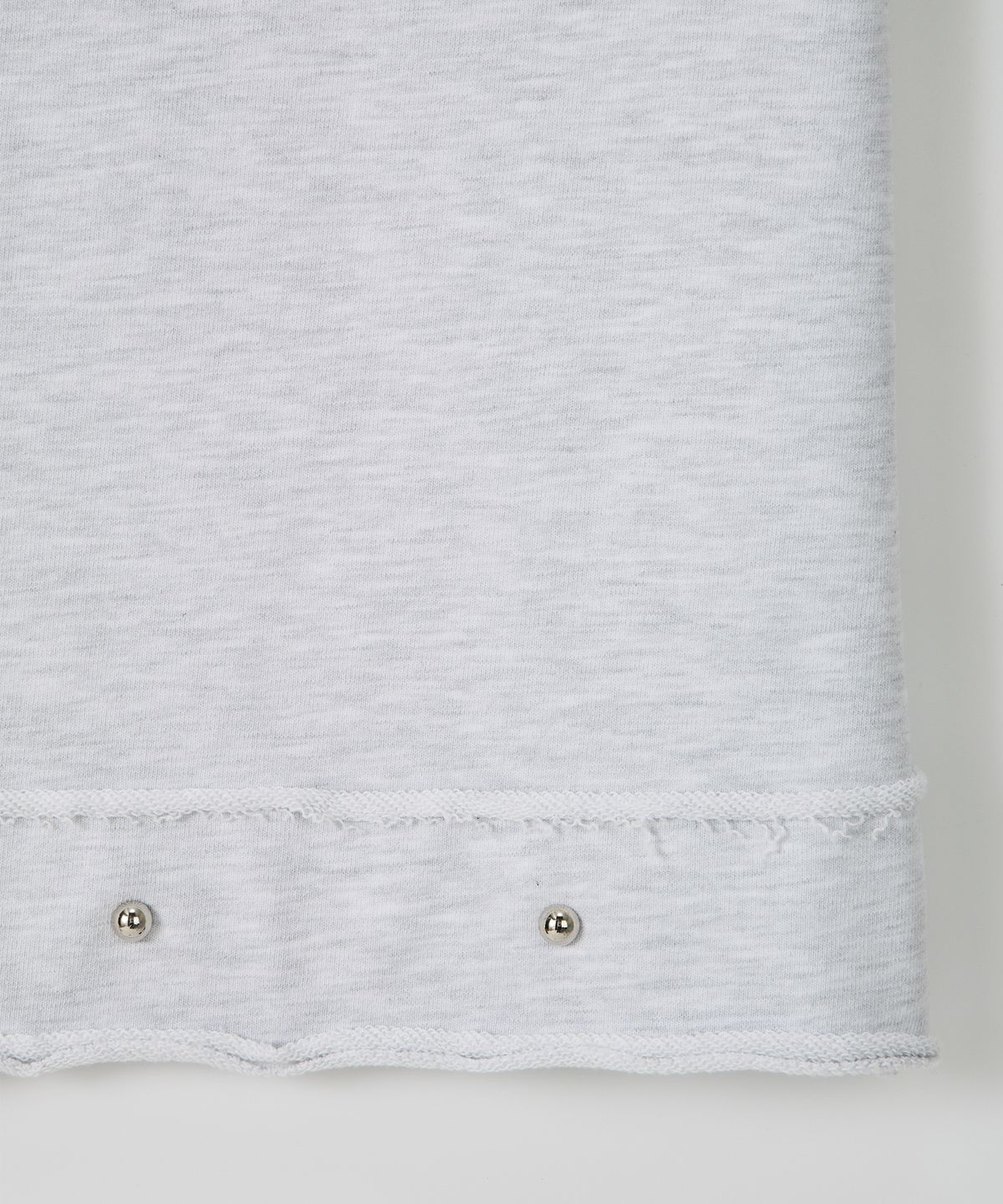 살롱 드 욘(SALON DE YOHN) Studded Sweat Skirt_ Melange Gray