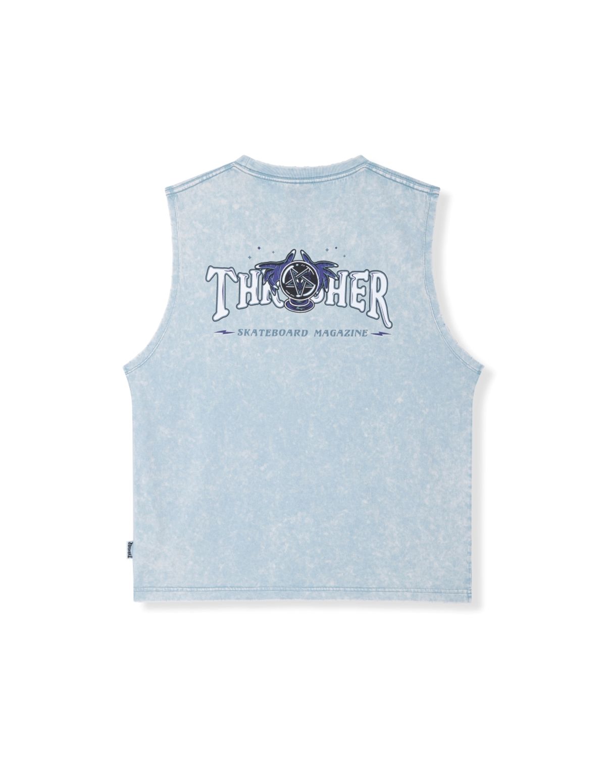 트레셔(THRASHER) 크리스탈볼 그래픽 스톤 워시드 슬리브리스 터키