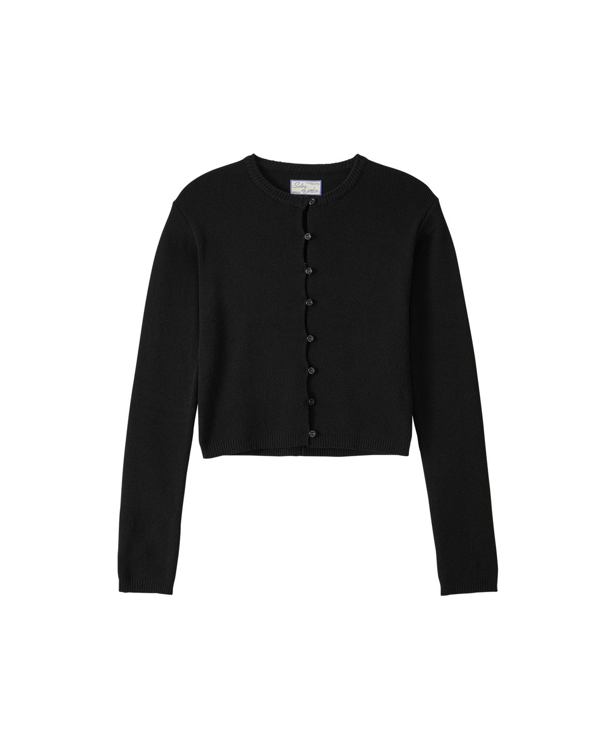 살롱 드 욘(SALON DE YOHN) Button Slit Cardigan_ Black