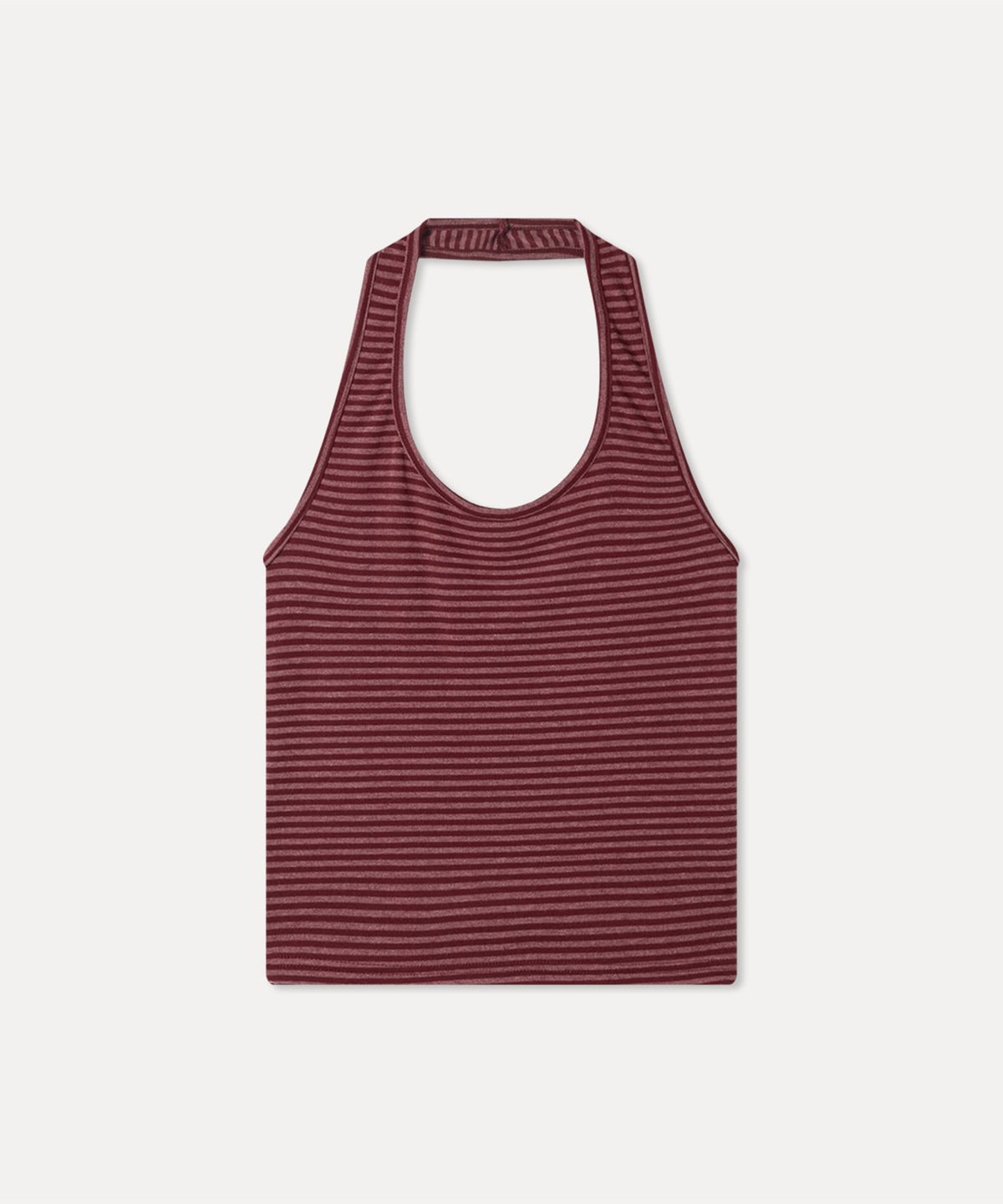 미쏘(MIXXO) 스트라이프 홀터 슬리브리스_MIWHNG64MS