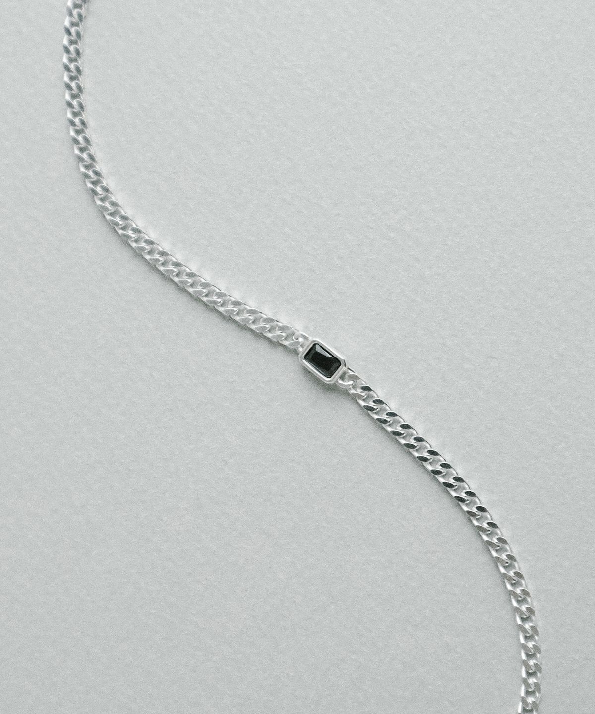 스몰굿띵(SMGT) STONE CHAIN 목걸이 [BLACK]