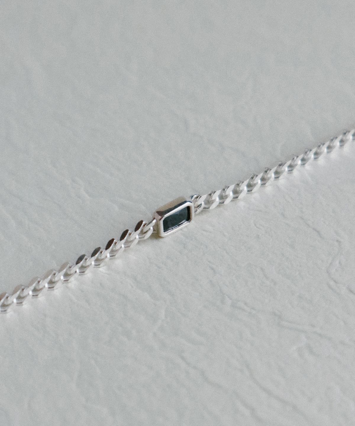 스몰굿띵(SMGT) STONE CHAIN 목걸이 [BLACK]