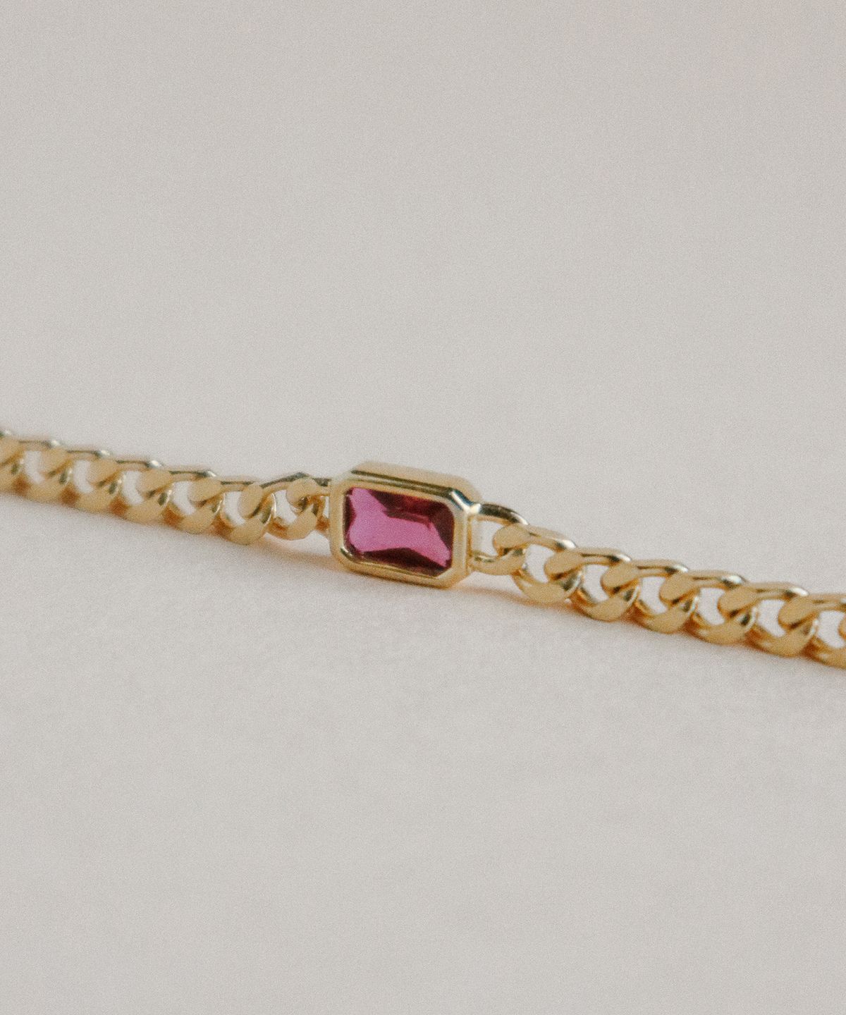 스몰굿띵(SMGT) STONE CHAIN 목걸이 [RUBY]
