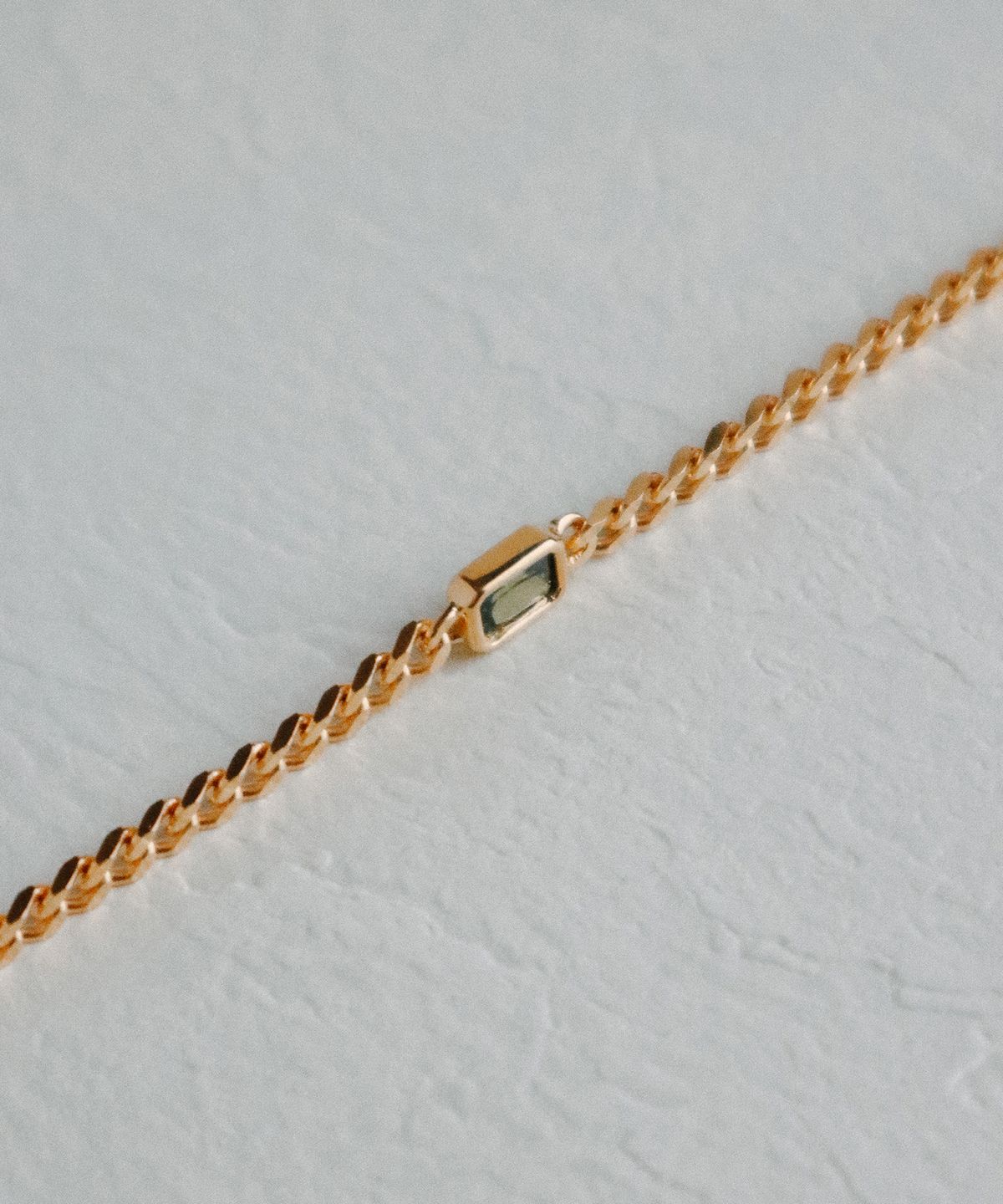 스몰굿띵(SMGT) STONE CHAIN 목걸이 [GREEN]