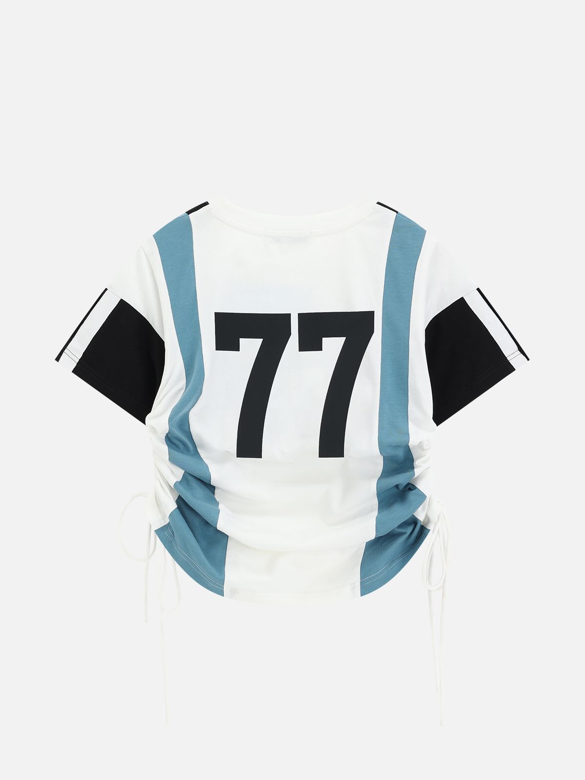 엘프릭 에덴(AELFRIC EDEN) Color Blocking Stripe Number Tee 반소매 티셔츠 AE25CTQ20425-01TWHI