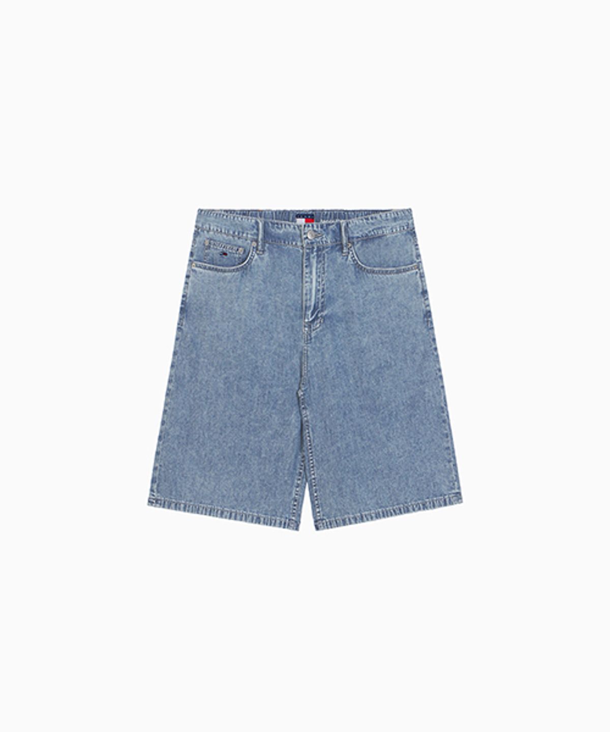 타미진스(TOMMY JEANS) 배기 5포켓 와이드 데님 쇼츠 (T32G1NEQ01TML11A5)