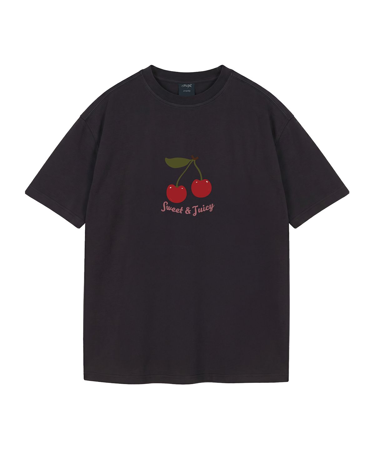 와일드락(WILDROCK) Juicy Cherry  피그먼트 오버핏 반팔 티셔츠 (크롭 포함)