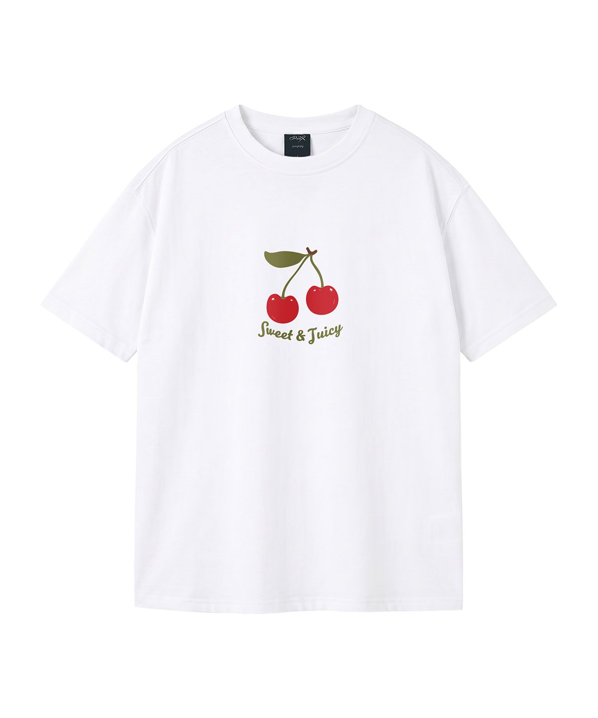 와일드락(WILDROCK) Juicy Cherry  피그먼트 오버핏 반팔 티셔츠 (크롭 포함)