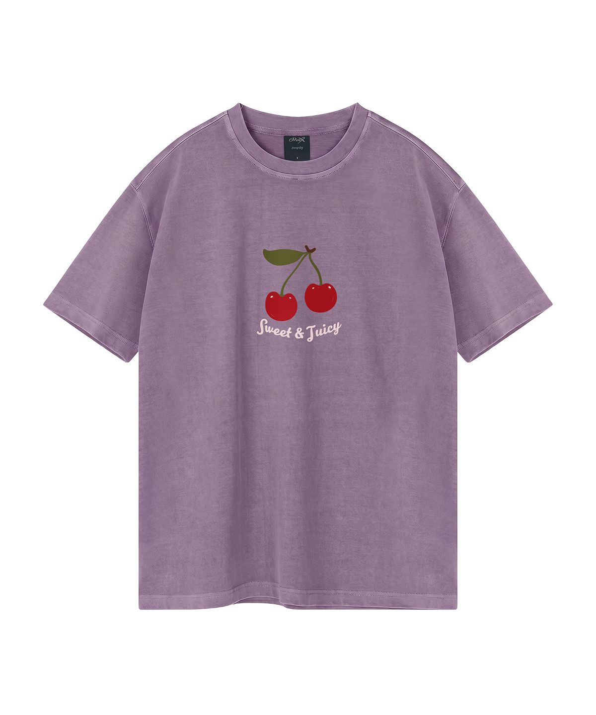 와일드락(WILDROCK) Juicy Cherry  피그먼트 오버핏 반팔 티셔츠 (크롭 포함)