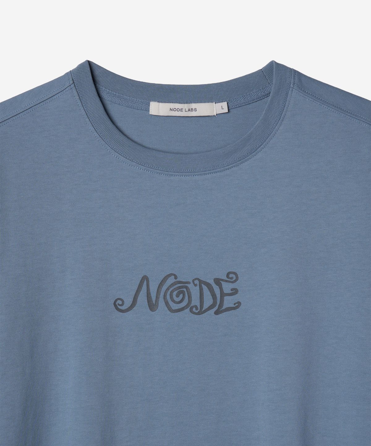 노드랩스(NODE LABS) DEV:11 노드 그래픽 반팔 티셔츠_빈티지/블루