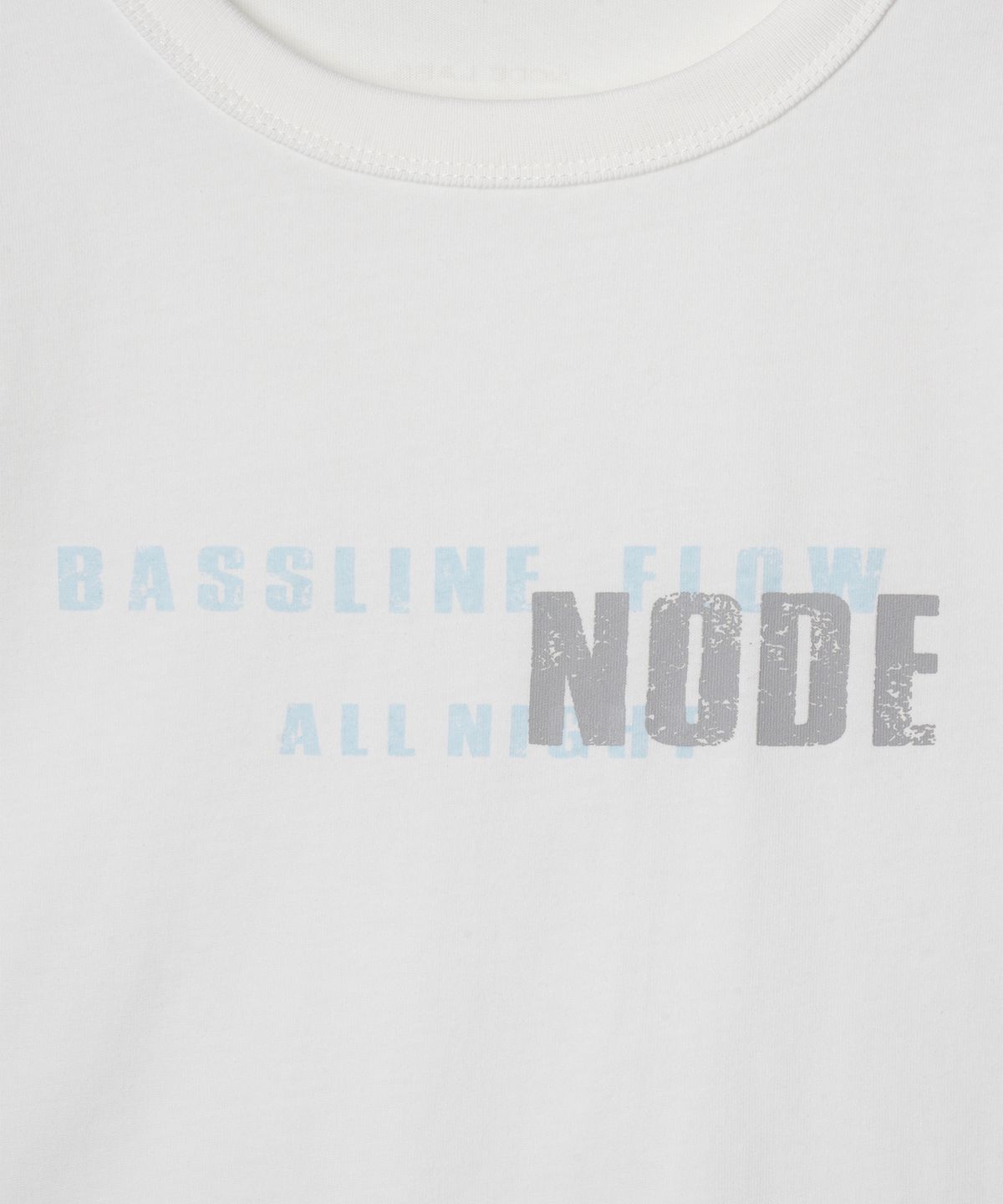 노드랩스(NODE LABS) DEV:11 우먼 빈티지 그래픽 반팔 티셔츠_화이트