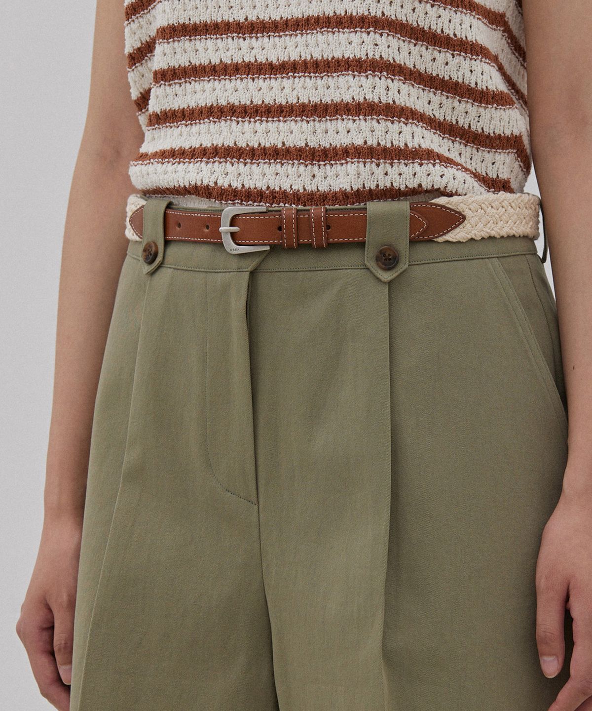 망고매니플리즈(MANGO MANY PLEASE) WEST WEAVING BELT