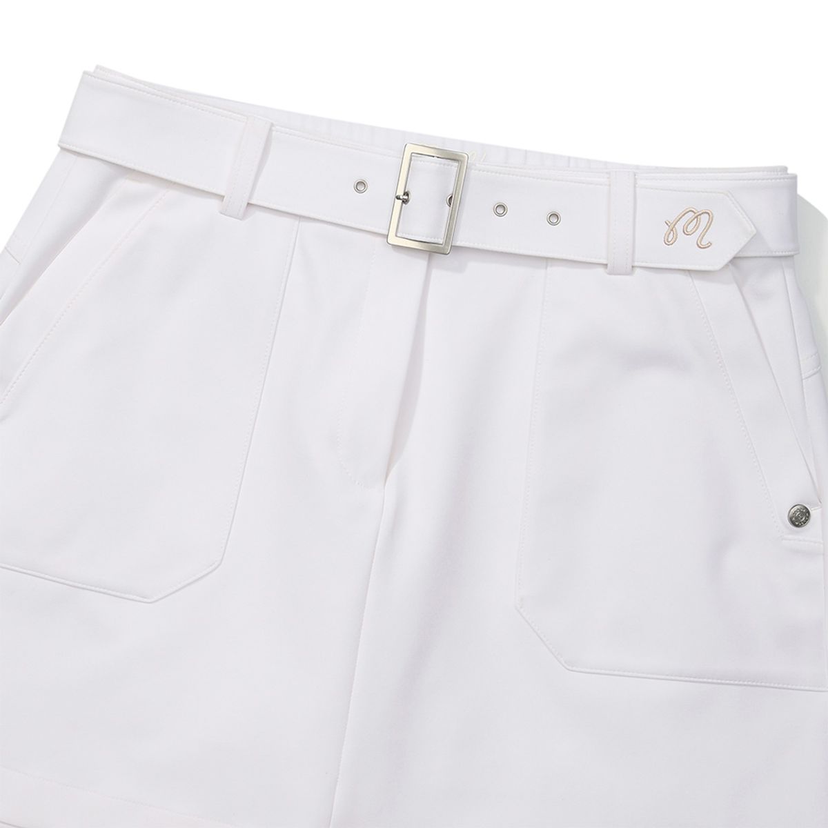 말본 골프(MALBON GOLF) H라인 옵션벨트 카고 스커트 WHITE (WOMAN)
