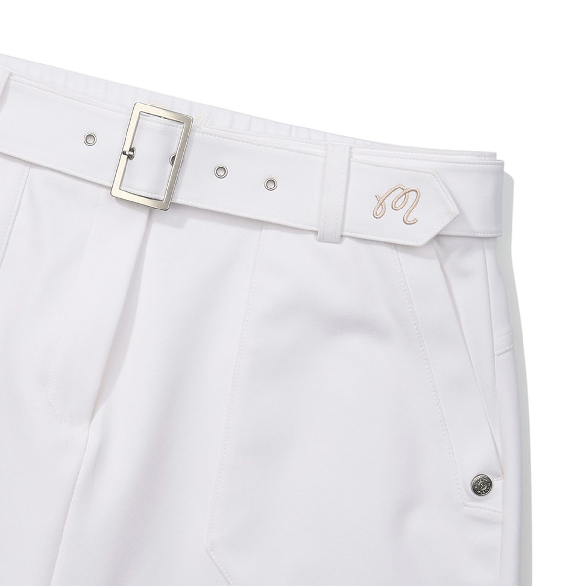 말본 골프(MALBON GOLF) H라인 옵션벨트 카고 스커트 WHITE (WOMAN)