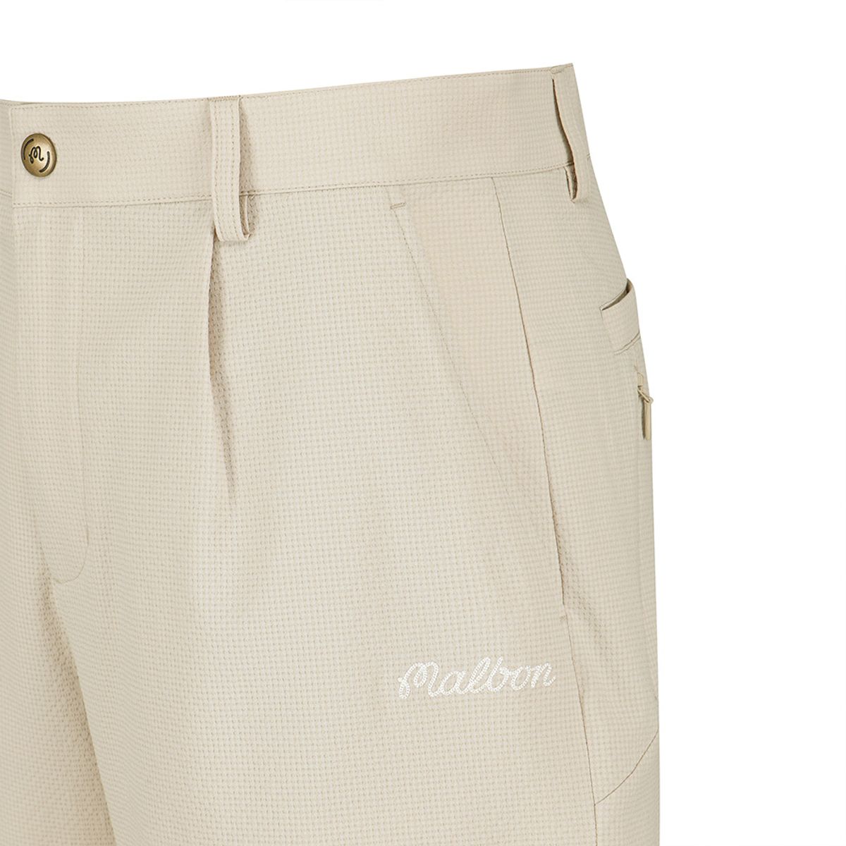말본 골프(MALBON GOLF) 시어서커 하프 팬츠 BEIGE (MAN)