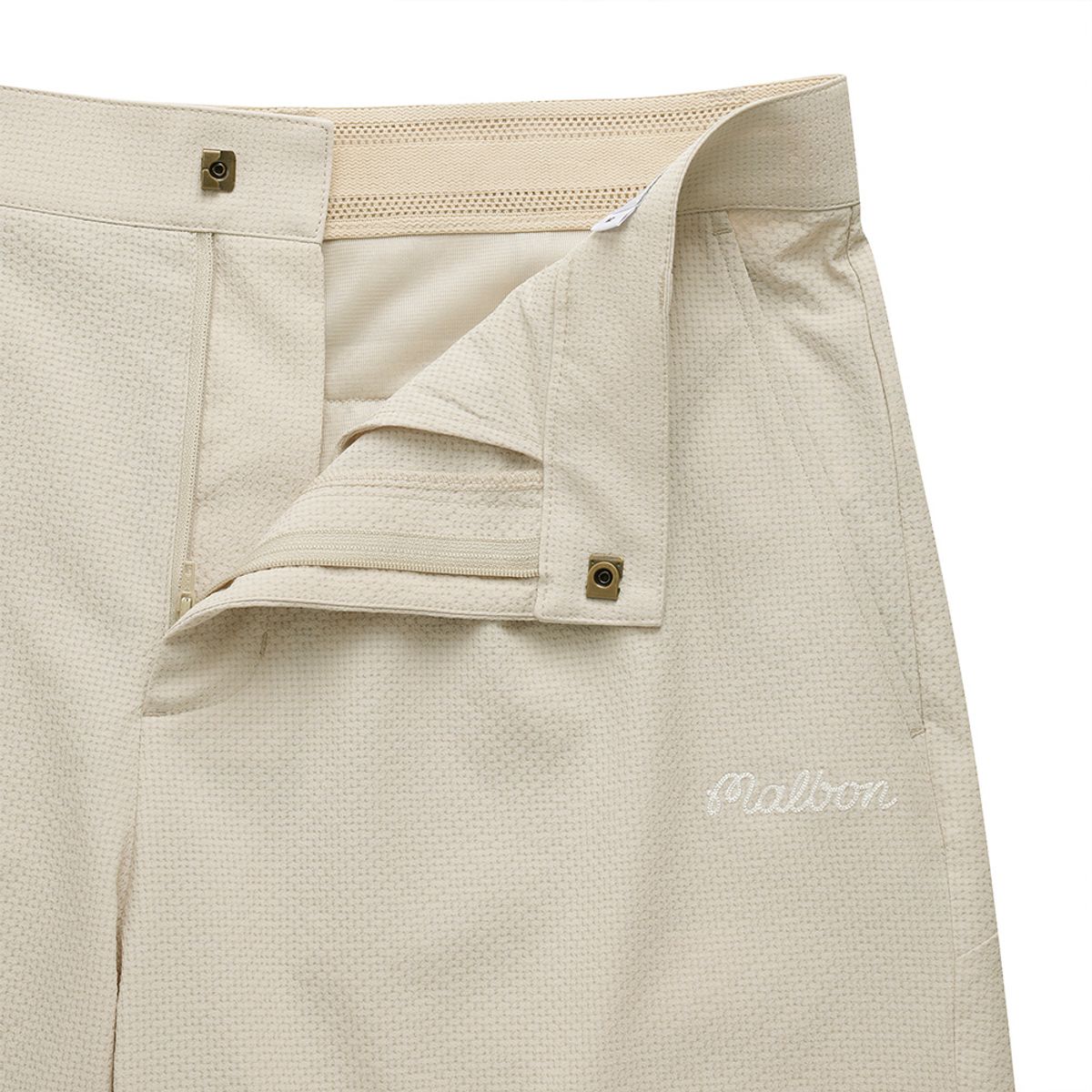 말본 골프(MALBON GOLF) 시어서커 하프 팬츠 BEIGE (MAN)