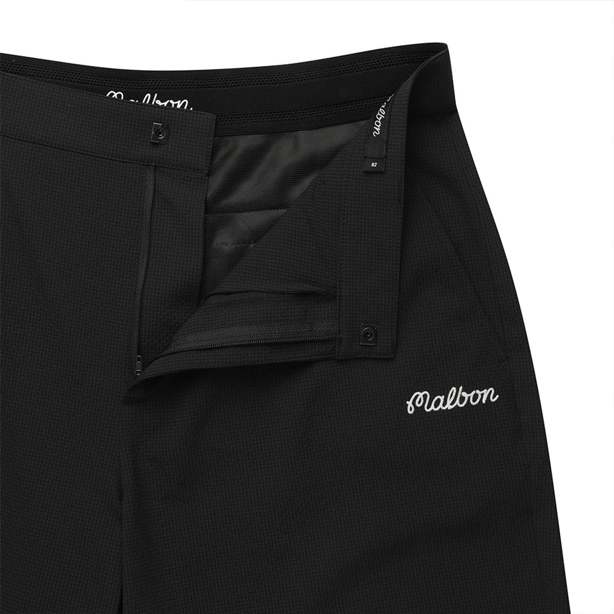 말본 골프(MALBON GOLF) 시어서커 하프 팬츠 BLACK (MAN)