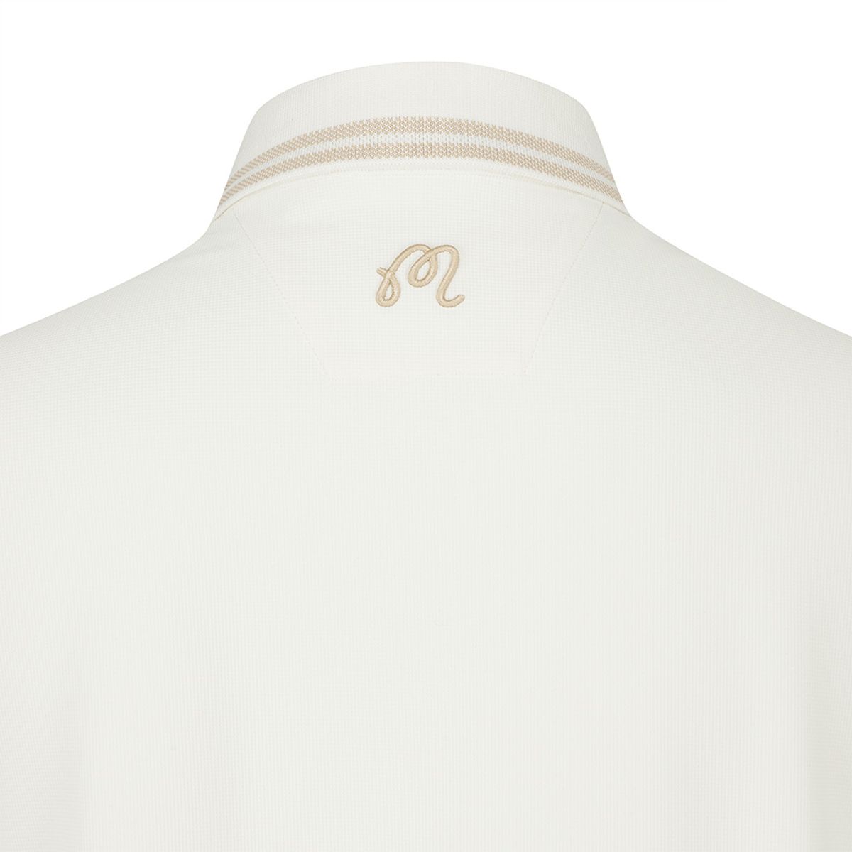 말본 골프(MALBON GOLF) 여성 컬러 블록 와플 티셔츠 CREAM (WOMAN)