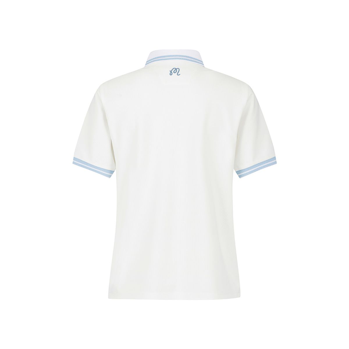 말본 골프(MALBON GOLF) 여성 컬러 블록 와플 티셔츠 WHITE (WOMAN)
