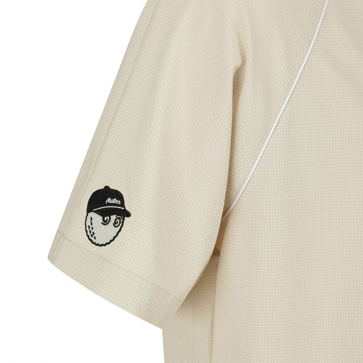 말본 골프(MALBON GOLF) 시어서커 아노락 BEIGE (MAN)