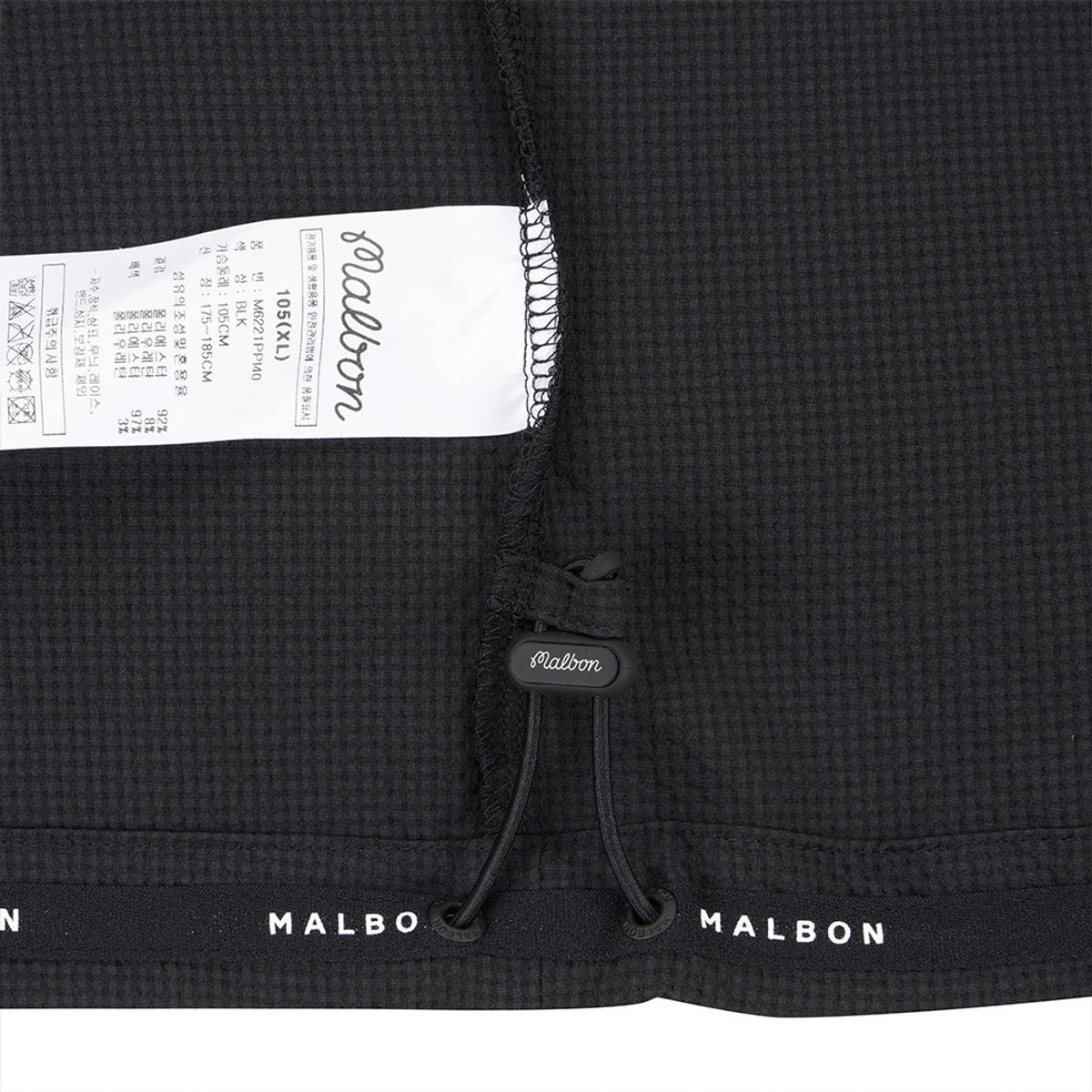 말본 골프(MALBON GOLF) 시어서커 아노락 BLACK (MAN)