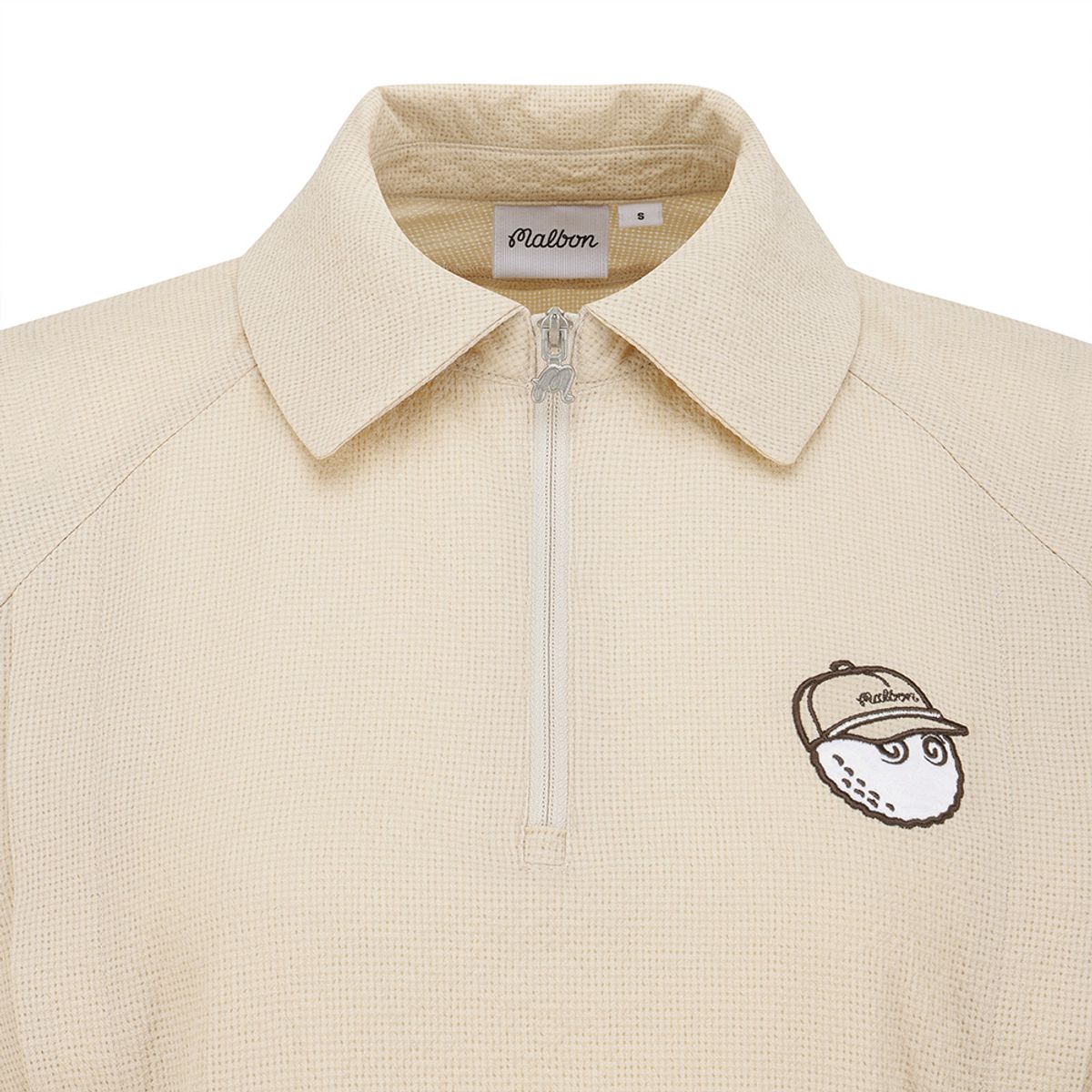 말본 골프(MALBON GOLF) 썸머 경량 카라 우븐 피스테 BEIGE (WOMAN)