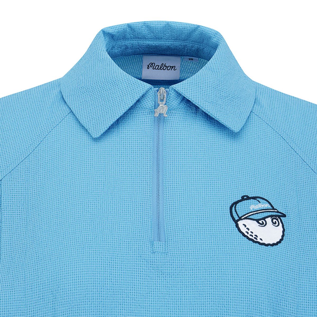 말본 골프(MALBON GOLF) 썸머 경량 카라 우븐 피스테 BLUE (WOMAN)