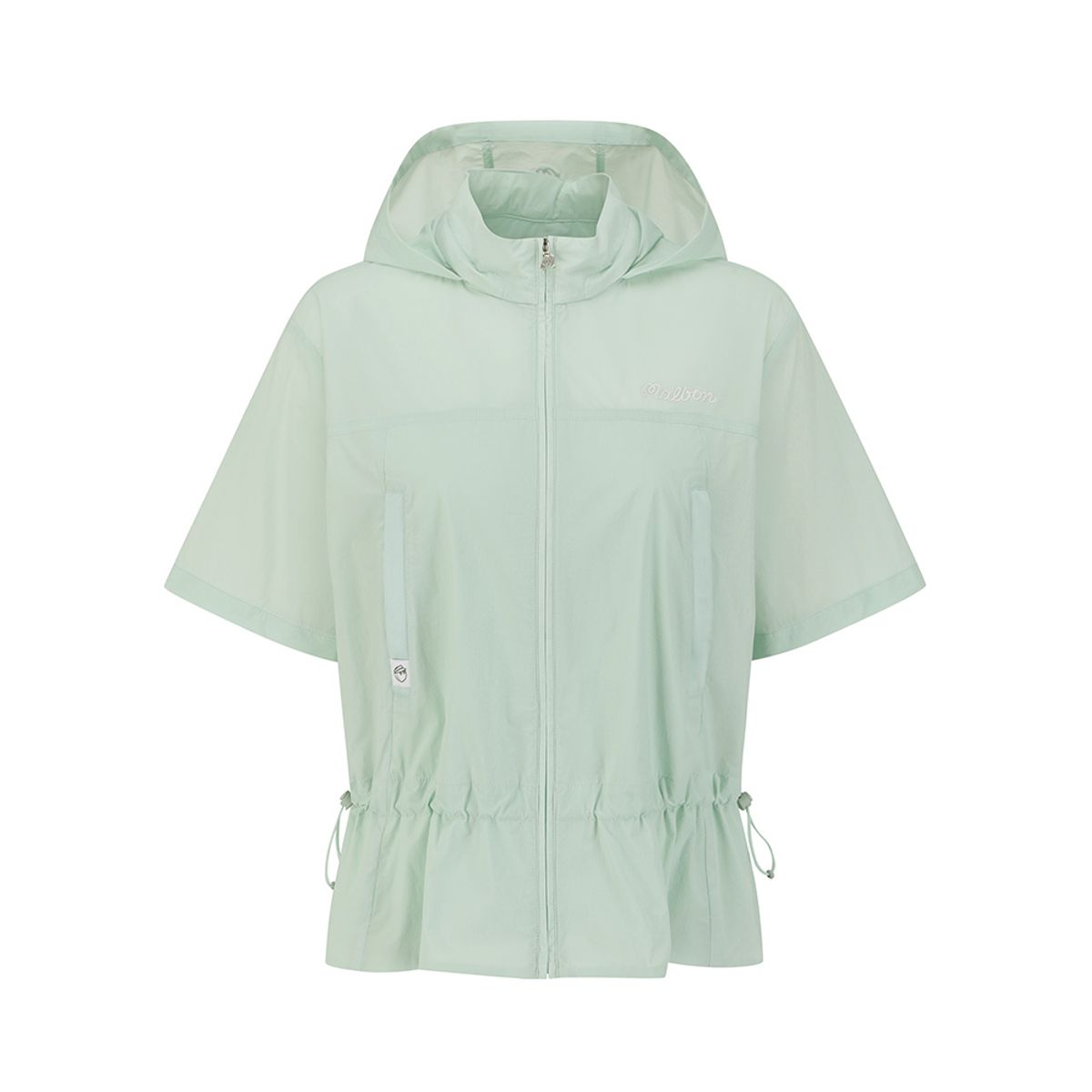 말본 골프(MALBON GOLF) 여성 후드 탈착 소매 믹스 자켓 LIGHT MINT (WOMAN)