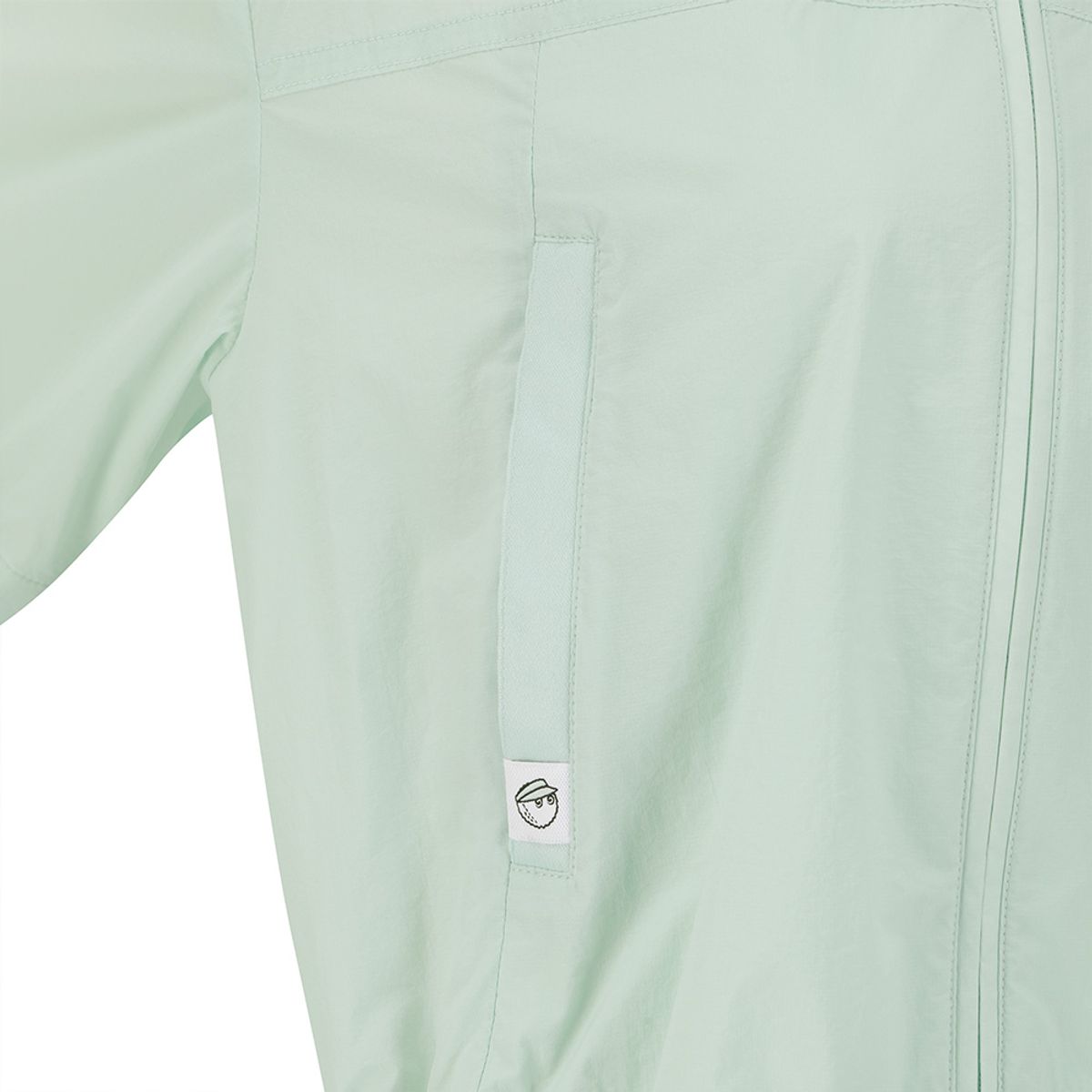 말본 골프(MALBON GOLF) 여성 후드 탈착 소매 믹스 자켓 LIGHT MINT (WOMAN)