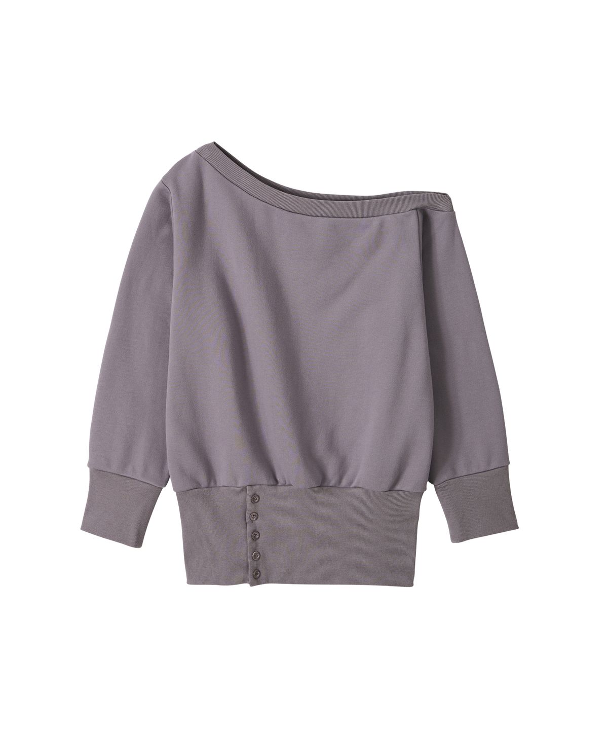 살롱 드 욘(SALON DE YOHN) One Shoulder Sweatshirt_ Gray