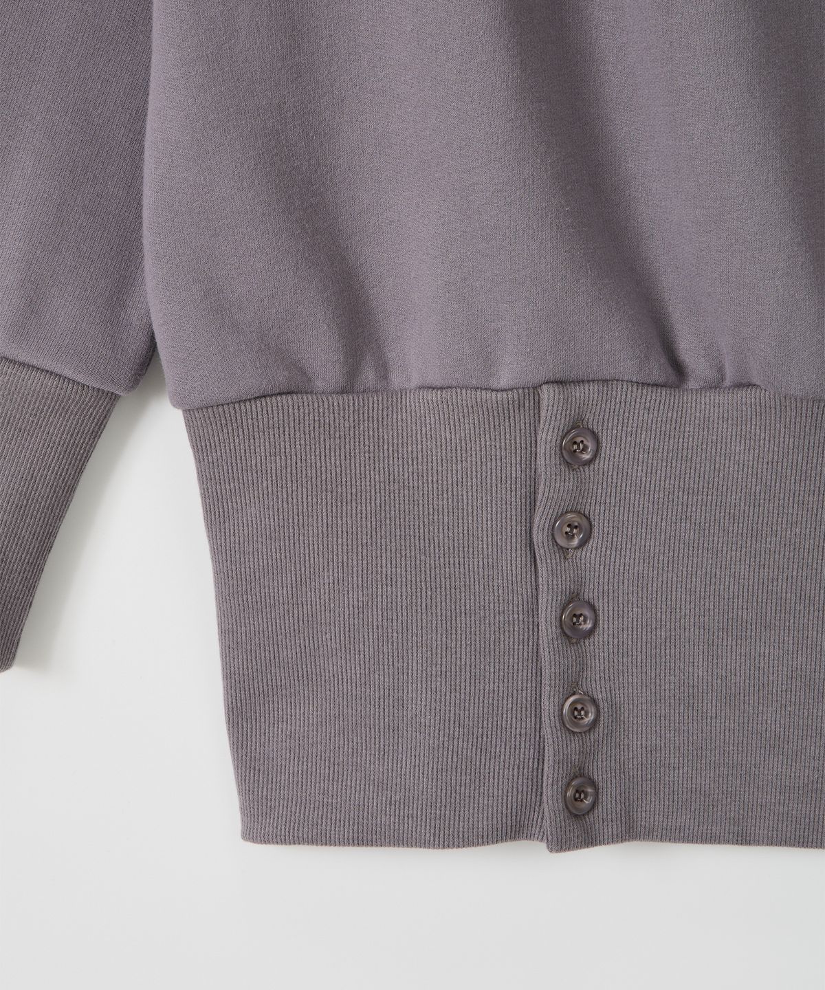 살롱 드 욘(SALON DE YOHN) One Shoulder Sweatshirt_ Gray