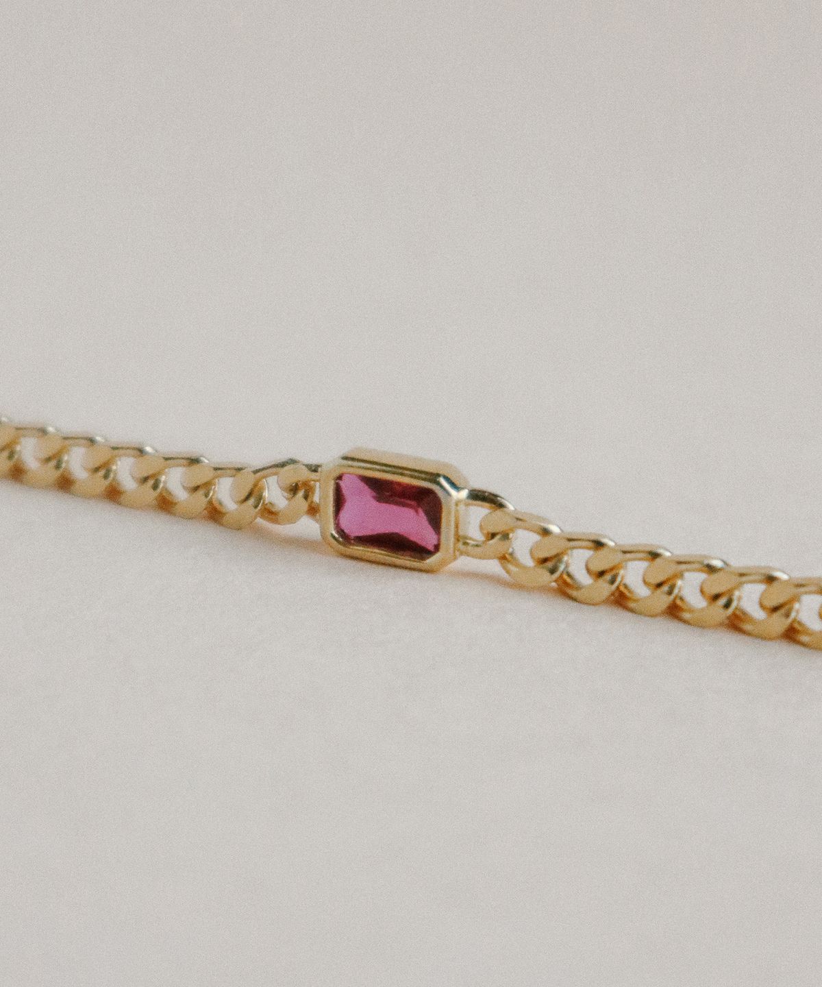 스몰굿띵(SMGT) STONE CHAIN 팔찌 [RUBY]
