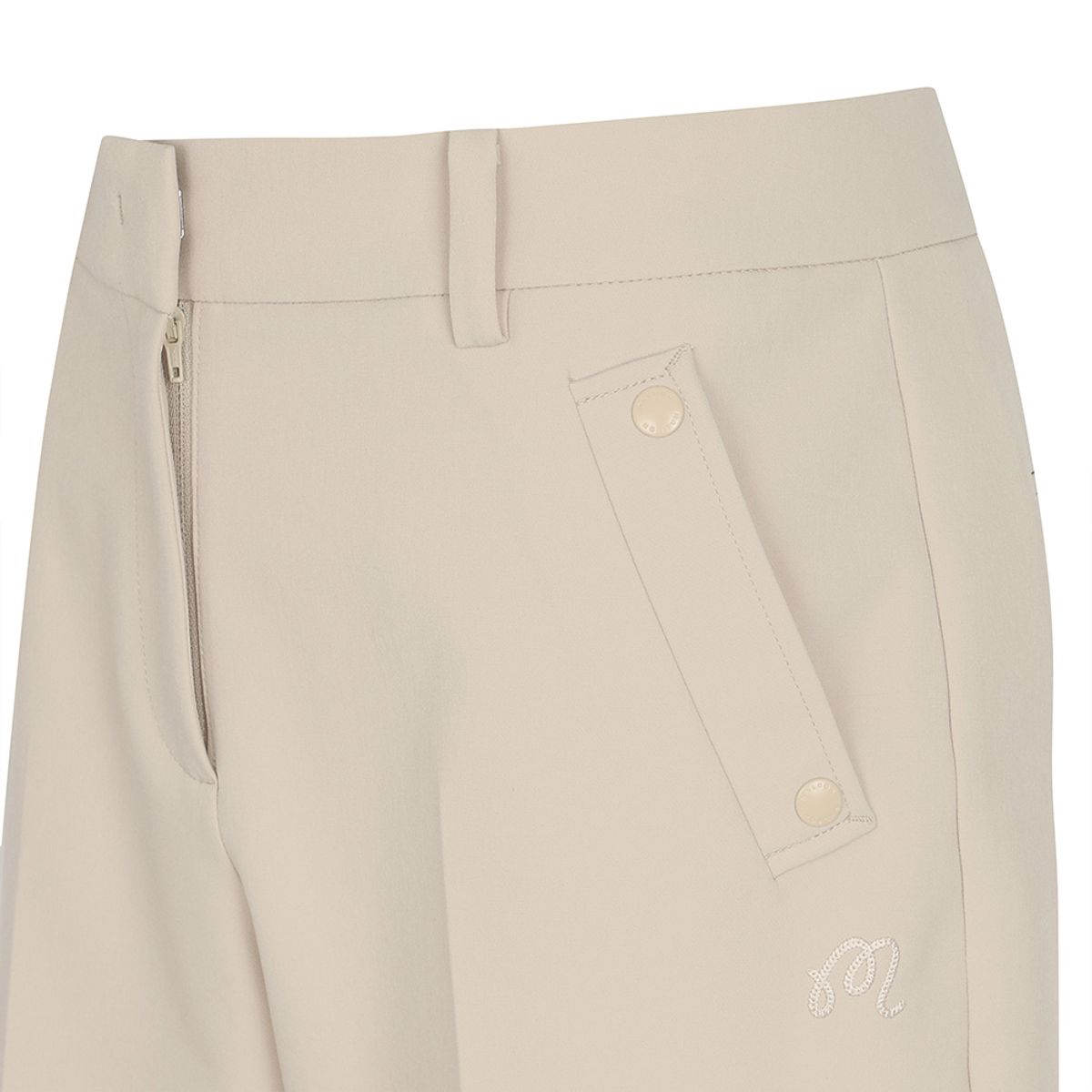 말본 골프(MALBON GOLF) 클래식 스트레이트 하프 팬츠 BEIGE (WOMAN)