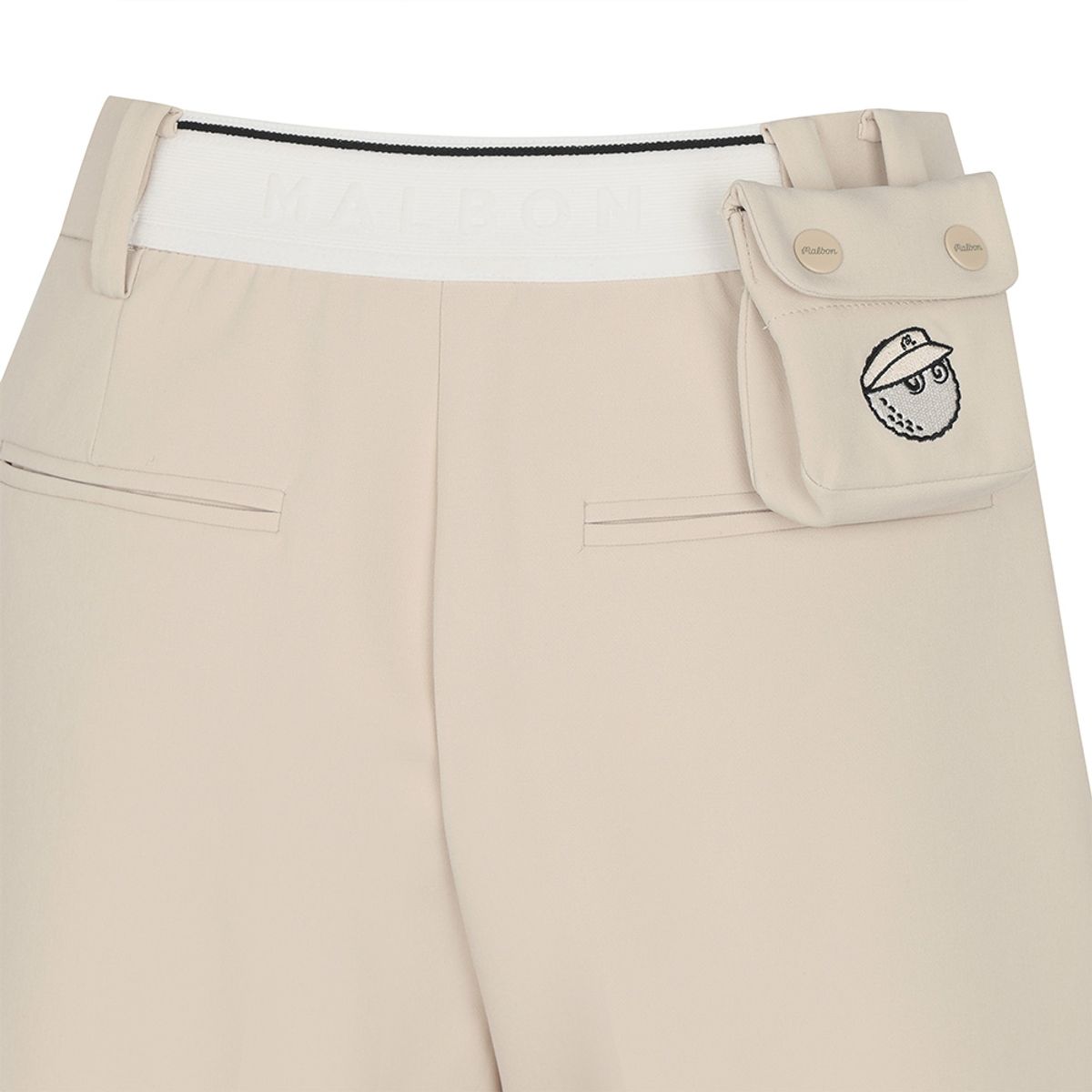 말본 골프(MALBON GOLF) 클래식 스트레이트 하프 팬츠 BEIGE (WOMAN)